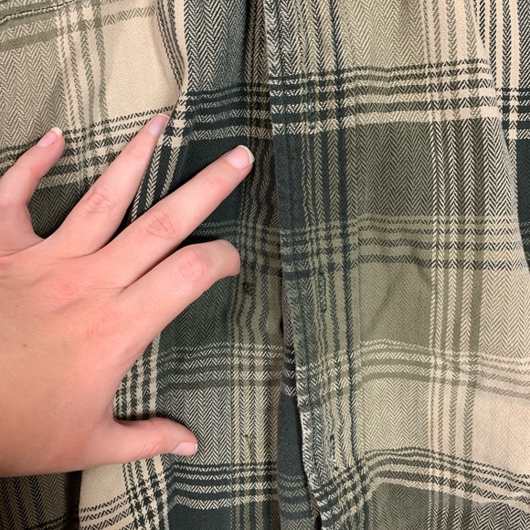 Eddie Bauer Legend Bainbridge Plaid Flannel Button Front Shirt XXL TALL *FLAWED - Picture 8 of 12